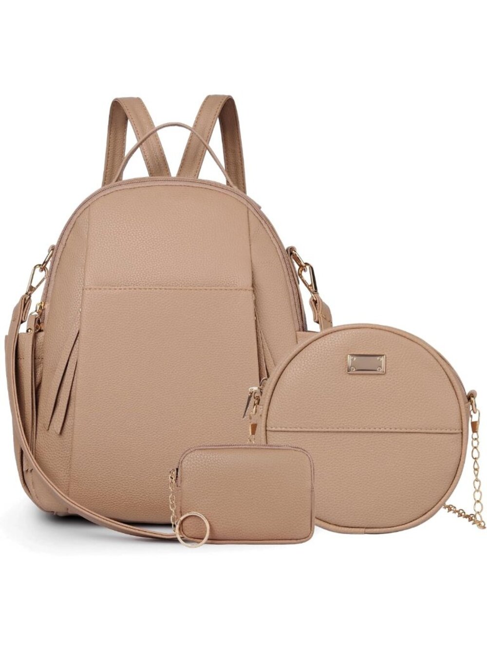 Trendy Mini Leather Backpack Purse for Women | Roomy Casual Shoulder Bag